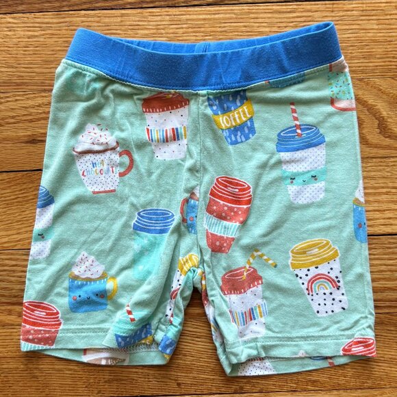 Little Sleepies Two-Piece Pajama Set (Shorts) in Love You a Latte Size 2T - Picture 6 of 9